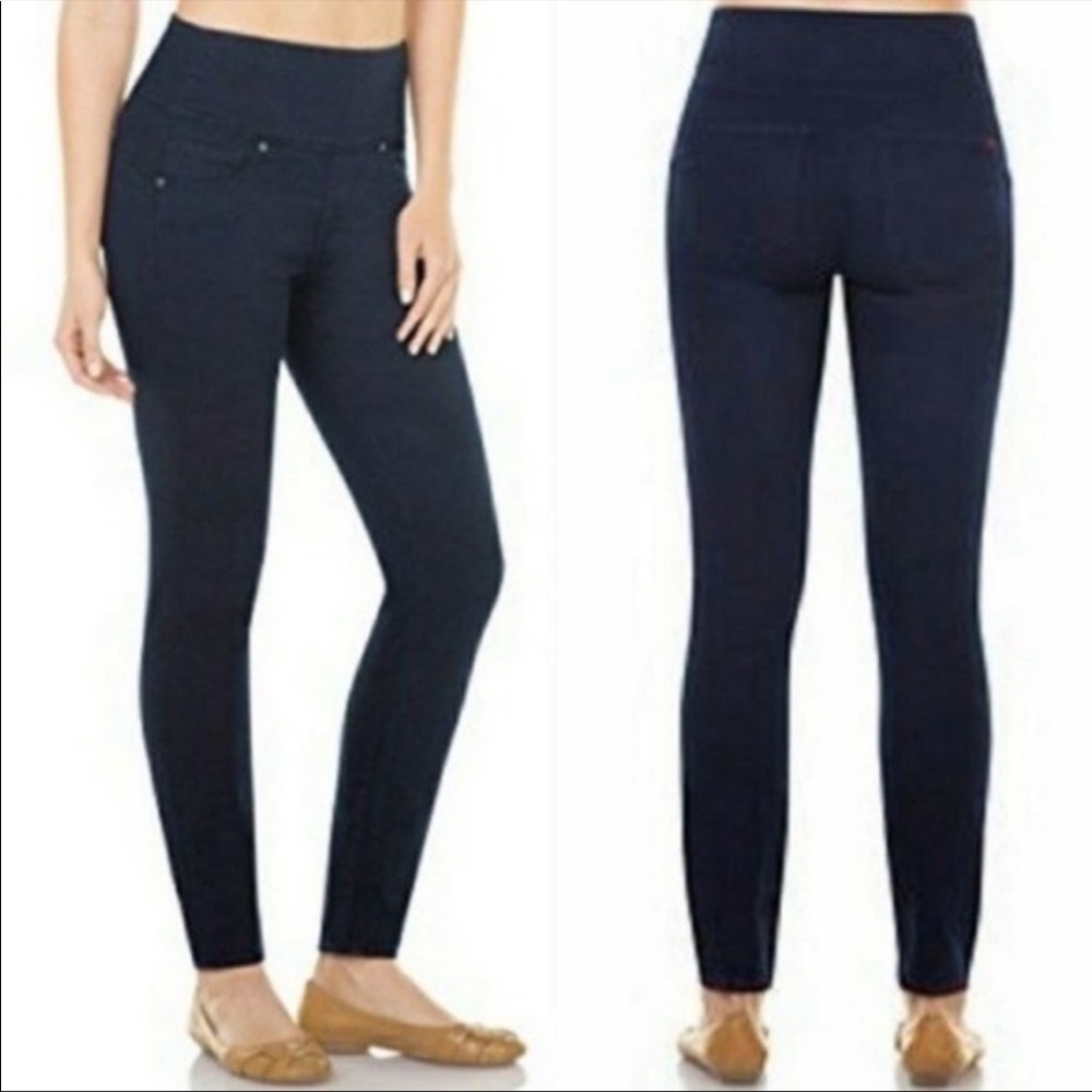 SPANX Alexia High Waist Coated Jeans SZ M VGUC